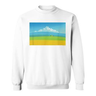 詩とメルヘン 葉祥明 トスカーナの祈り P3031 スウェットシャツ - Kawaiitshirt