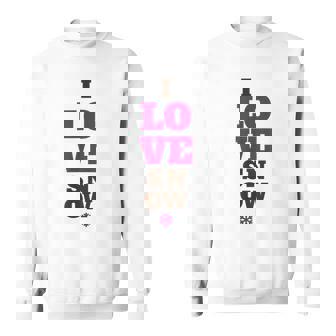 雪の冬が大好き スウェットシャツ - Kawaiitshirt