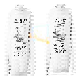 面白いtシャツ 柴犬 ハードル イヌ わんこ メンズ 犬好き グッズ かわいい おもしろ 面白い 服 ネタ 長袖tシャツ スウェットシャツ - Kawaiitshirt