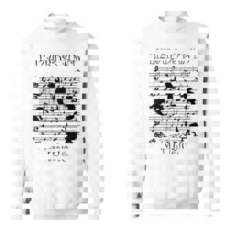音楽とトカゲ ヤモリ ミュージシャン 爬虫類 スウェットシャツ - Kawaiitshirt