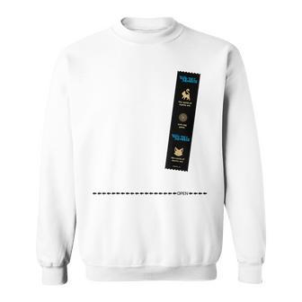 黒猫のウィズ 段ボールとウィズ C スウェットシャツ - Kawaiitshirt