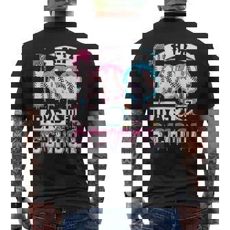 100 Days Of School Baseball Drip 100th Day Teacher Kids Boys Men's Back Print T-Shirt | Mazezy