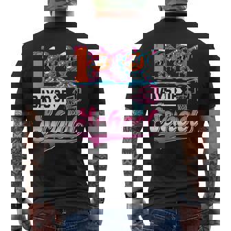 100 Days Of School Boys Basketball Drip 100th Day Teacher Men's Back Print T-Shirt | Mazezy