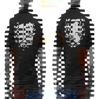 10年目10年目の結婚記念日リース メンズTシャツ バックプリント - Kawaiitshirt