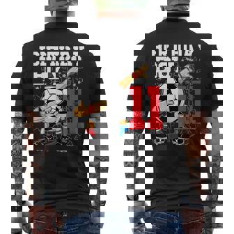 11Th Birthday For Boys Football Soccer 11 Year Old Men's T-shirt Back Print - Monsterry