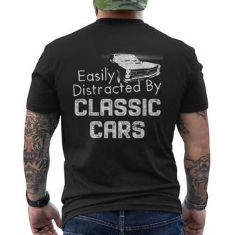 1965 65 Gto Easily Distracted By Classic Car Muscle Car Men's T-shirt Back Print - Thegiftio UK