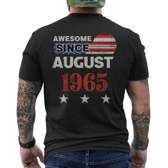 1965年以来素晴らしいヴィンテージアメリカ国旗クラシック1965年8月。 メンズTシャツ バックプリント - Kawaiitshirt