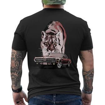 1968 67 68 69 Mercury Classic Cougar Vinatge Cars Men's T-shirt Back Print - Thegiftio UK