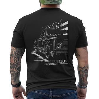 1970-1972 C10 Custom Truck Perfection C10 Truck Silhouette Men's T-shirt Back Print - Thegiftio