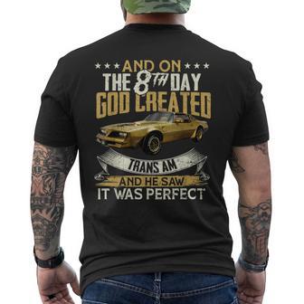1978 78 Trans Am Vintage Car Muscle Classic And On The God Men's T-shirt Back Print - Thegiftio UK