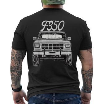 1979 F350 Truck Car Small Black Men's T-shirt Back Print - Thegiftio UK