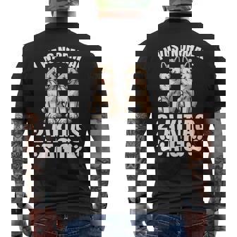 2 秋田犬前は普通だった 面白い秋田犬愛好家 長袖tシャツ メンズTシャツ バックプリント - Kawaiitshirt