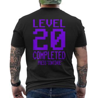 20歳の誕生日デコレーション 面白い 20代 20歳の誕生日 メンズTシャツ バックプリント - Kawaiitshirt