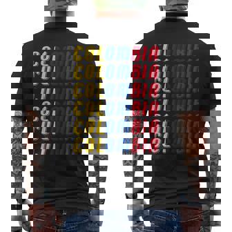 2425 Colombian Flag Soccer Jersey Kit Sport Uniforms Outfit Men's Back Print T-Shirt | Mazezy