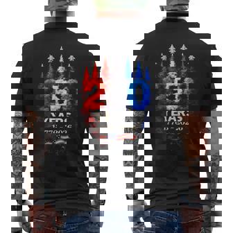 250 Anniversary Usa Patriotic July 4Th American Flag Men's T-shirt Back Print - Thegiftio