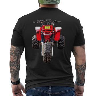 250 R 3 Wheeler All Terrain Vehicle 1985 Vintage Retro Three Wheeler Atv Atc 250R Small Black Men's T-shirt Back Print - Thegiftio UK
