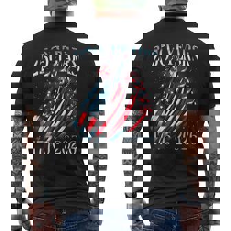 250 Years 1776-2026 Usa Flag Fighter Jets 250Th Birthday Men's T-shirt Back Print - Monsterry