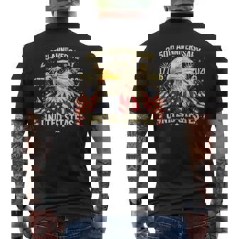 250 Years American Anniversary 1776-2026 Usa Flag Men's T-shirt Back Print | Seseable UK