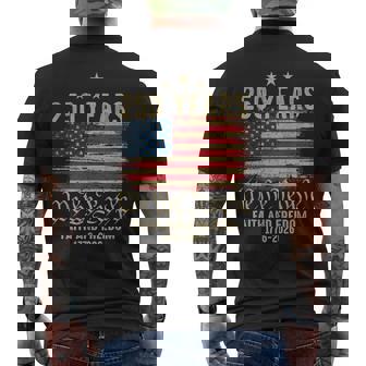 250 Years American Flag 1776 2026 Patriotic 4Th Of July Men's T-shirt Back Print | Seseable CA