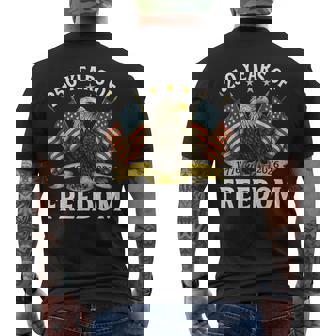 250 Years Of Freedom 1776 2026 Bald Eagle 250Th Birthday Men's T-shirt Back Print - Monsterry