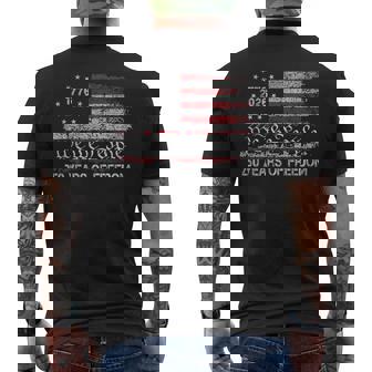 250 Years Of Freedom 1776 2026 Usa Flag 250Th Birthday Men's T-shirt Back Print | Seseable FR