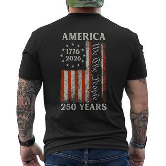 250 Years Of Freedom We The People America Men's T-shirt Back Print - Thegiftio UK
