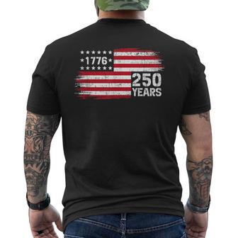 250 Years Vintage 1776 250Th Anniversary 4Th July Men's T-shirt Back Print - Thegiftio UK