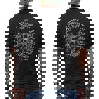 314 円周率の日 数学 非合理数 円周率 メンズTシャツ バックプリント - Kawaiitshirt