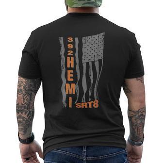392 Hemi Enginert8eries Drapeau Patriotique T-shirt imprimé au dos - Cadeauxyz