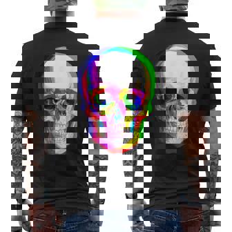 3Dスカル。 メンズTシャツ バックプリント - Kawaiitshirt