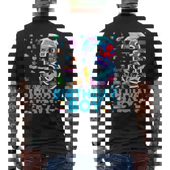 3Rd Birthday Party Ocean 3 Year Old Sea Fish Birthday Boy Men's T-shirt Back Print | Seseable CA