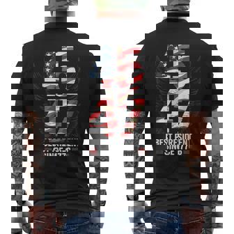 45 47 Best President Since 1776 Patriotic Men's T-shirt Back Print | Seseable UK