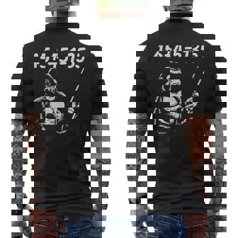 4545135、面白いゴリラリフティングスクワットベンチプレスジム数学 メンズTシャツ バックプリント - Kawaiitshirt