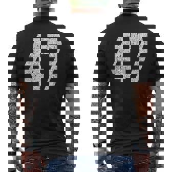 47 ジャージユニフォーム バーシティ スポーツ番号 47歳の誕生日 メンズTシャツ バックプリント - Kawaiitshirt