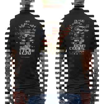 4th Of July American Flag Patriotic USA 2026 Tank Top Men's Back Print T-Shirt | Mazezy