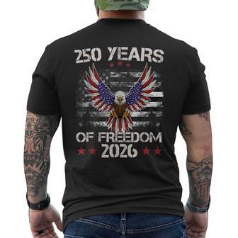 4Th Of July Patriotic 250Th Anniversary 250 Years Freedom Men's T-shirt Back Print - Thegiftio UK