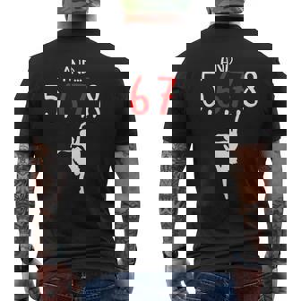 And 5 6 7 8 Choreographer Dance Ballet Teacher Six Seven Men's Back Print T-Shirt | Mazezy