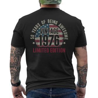 50 Years Old Vintage 1976 50Th Birthday Limited Edition Men's T-shirt Back Print - Thegiftio