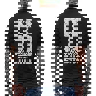 55歳の誕生日 限定版 記念日 ヴィンテージ 55歳 メンズTシャツ バックプリント - Kawaiitshirt