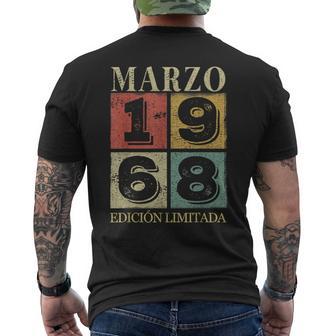 57 Cumpleaños Hombre 57 Años Hecho En 1968 Marzo Camiseta Hombre Estampado Espalda - Regaloses