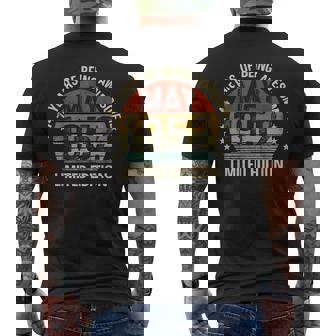 5月の誕生日 Est 1952 限定版 ヴィンテージ 74Th メンズTシャツ バックプリント - Kawaiitshirt