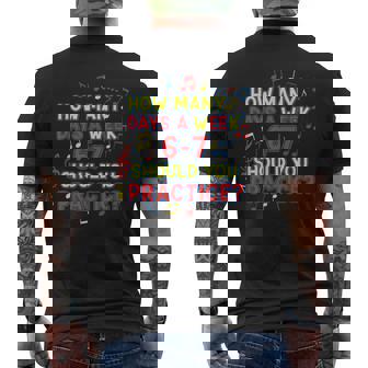 6 7 Meme Six Seven For Music Teacher Math School Men's Back Print T-Shirt | Mazezy