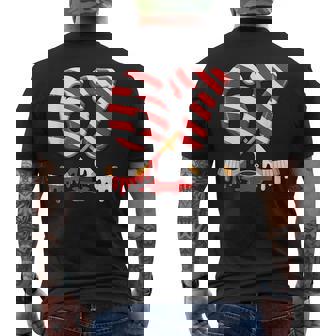 6-7 Meme Slang Christmas Candy Cane Xmas Ice Hockey Lover Men's Back Print T-Shirt | Mazezy