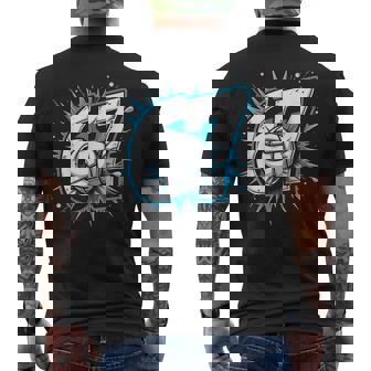 6 7 Volleyball Meme Power Sports Humor Men's Back Print T-Shirt | Mazezy