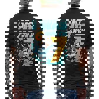 I Was 6 Now I'm 7 Shark 6 7 Birthday Men's T-shirt Back Print - Monsterry