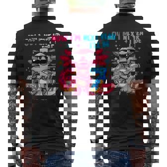 6 Year Old Birthday Axolotl 67 Now I'm 6 Next Year I'll Be 7 Men's T-shirt Back Print - Thegiftio