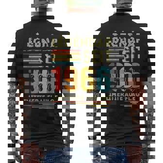 60 Geburtstag Mann Frau 60 Jahre Alt Legendäreit 1966 T-Shirt mit Rückendruck - Geschenkecke