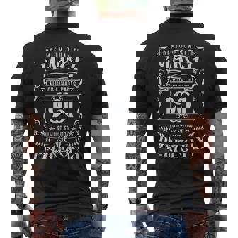 65歳の誕生日伝説は1961年3月に誕生しました。 長袖tシャツ メンズTシャツ バックプリント - Kawaiitshirt