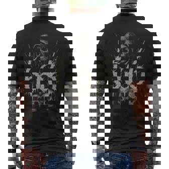 666 Iniestroatánico Y Oculto Número De La Bestia Arte Camiseta Hombre Estampado Espalda - Regaloses