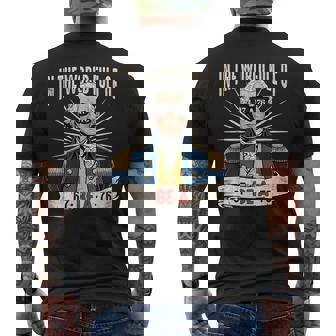 67 To 76 George Washington History Meme Men's Back Print T-Shirt | Mazezy